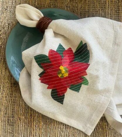 White base: Parijat collection Napkin (Set of 4) - Image 2